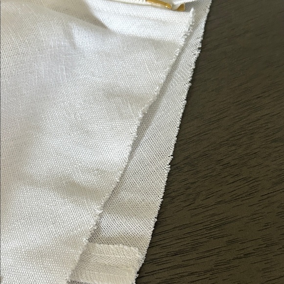 Gum Tree Farm White Linen Embroidered Midi Skirt size L - Picture 9 of 9